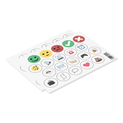 Flic 2 Smart Button Sticker Sheets, 2 Sets of 20 Stickers