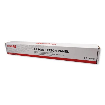 Simply45 Unloaded 24-Port Shielded Keystone Patch Panel