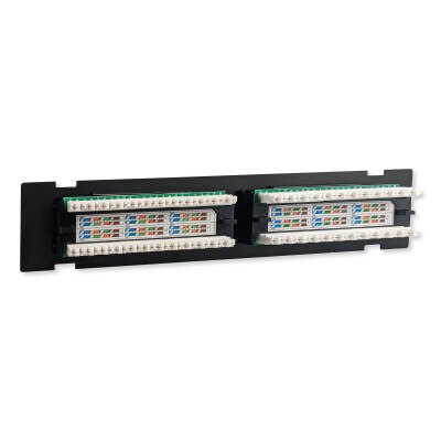Simply45 Loaded 12-Port Wall Mount Cat5e UTP Patch Panel