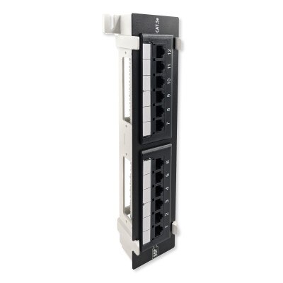 Simply45 Loaded 12-Port Wall Mount Cat5e UTP Patch Panel