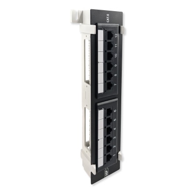 Simply45 Loaded 12-Port Wall Mount Cat6 UTP Patch Panel