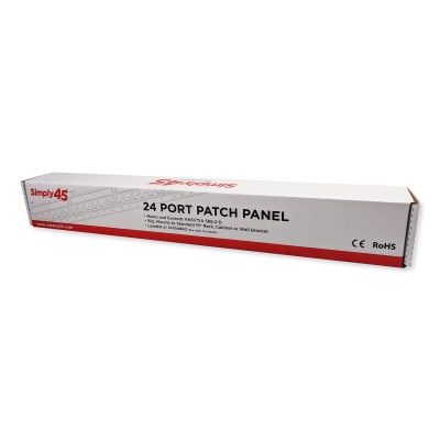 Simply45 Loaded 24-Port Cat6 UTP Patch Panel
