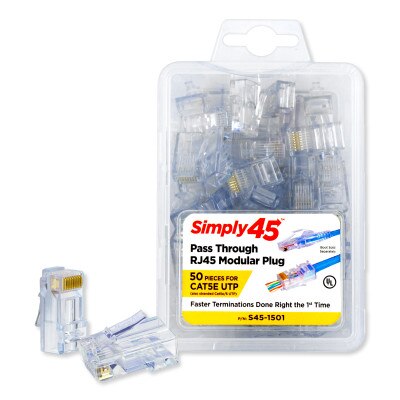 Simly45 Pass Through Series Cat5e/6 UTP Starter Kit
