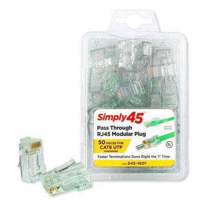 Simly45 Pass Through Series Cat5e/6 UTP Starter Kit