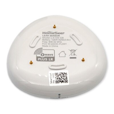 HomeSeer LS100 G8 Z-Wave Plus Long Range Water Leak Sensor