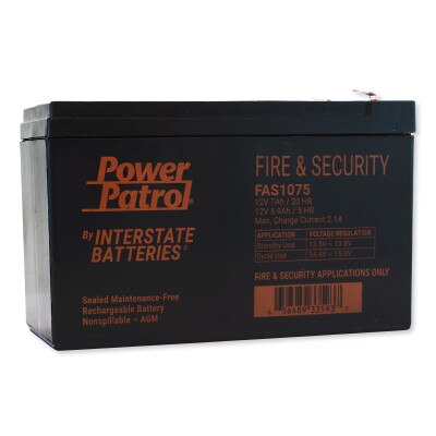 Interstate Batteries Power Patrol Lead Acid Battery, 12V 7Ah