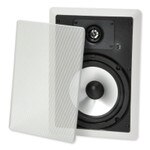 IST 8 In. In-Wall Speaker, 100 watts, Single