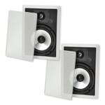 IST 8 In. In-Wall Speaker, 100 watts, Pair