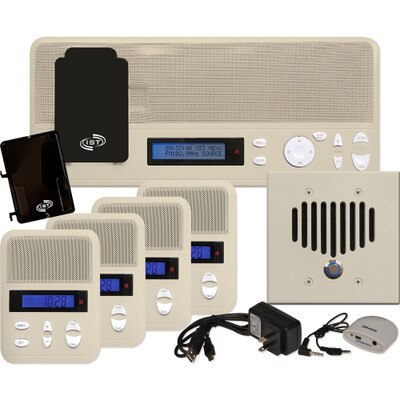 IST I2000 Music & Intercom Standard 4-Room Kit, Almond