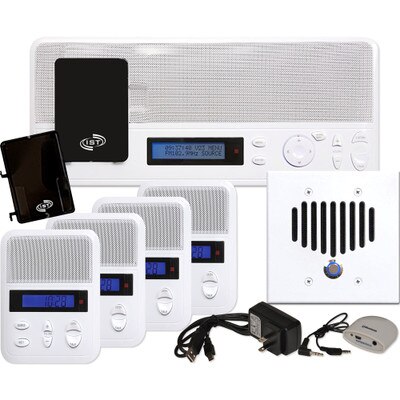 IST I2000 Music & Intercom Standard 4-Room Kit, White