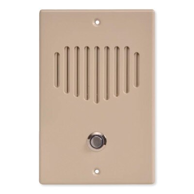 IST I2000 Door Intercom Station and RETRO Adaptor Plate, Almond