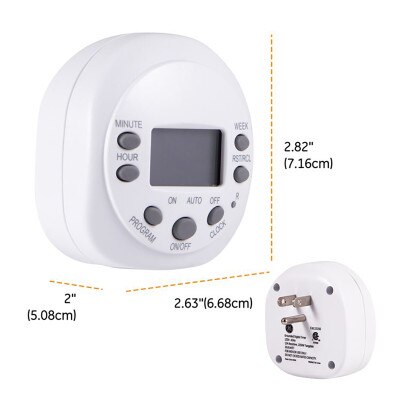 GE 24-Hour 1-Outlet Indoor Plug-In Mechanical Timer, White