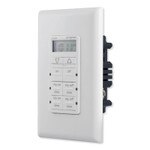 Jasco myTouchSmart Simple Set In-Wall Timer, White (Open Box)