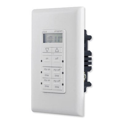 Jasco myTouchSmart Simple Set In-Wall Timer, White