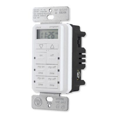 Jasco myTouchSmart Simple Set In-Wall Timer, White