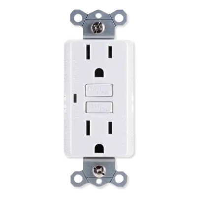 GE GFCI Receptacle with LED Indicator
