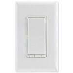 GE Enbrighten Zigbee In-Wall Smart Paddle Dimmer With QuickFit and SimpleWire, White/Almond