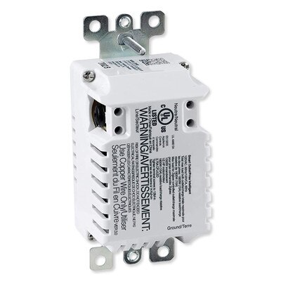 GE Enbrighten Zigbee In-Wall Tamper-Resistant Smart Outlet, White
