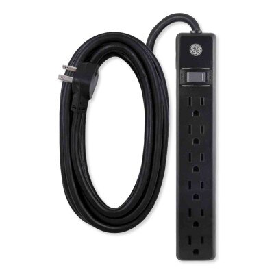 GE 6-Outlet Surge Protector, 12Ft
