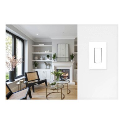 Enbrighten Z-Wave Plus v2 In-Wall Smart Paddle Dimmer, 700 Series (Open Box)