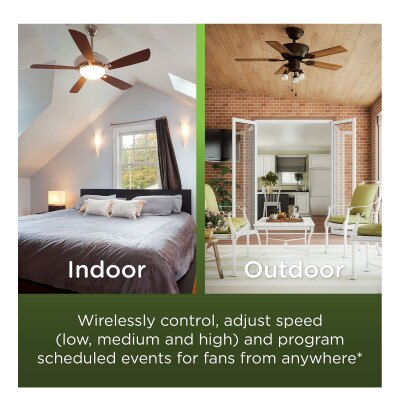 Enbrighten Z-Wave Plus v2 In-Wall Smart Fan Control, Paddle, 700 Series