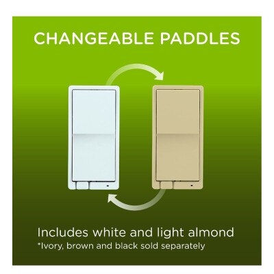 Enbrighten Z-Wave Plus v2 In-Wall Smart Fan Control, Paddle, 700 Series