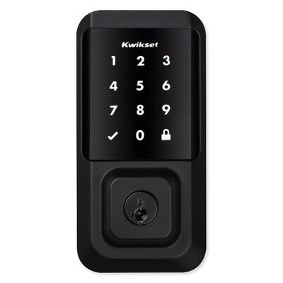 Kwikset Halo Touchscreen Wi-Fi Smart Lock, Iron Black