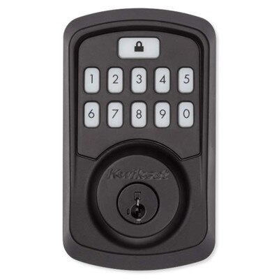 Kwikset Aura Keypad Smartlock, Bluetooth, Iron Black