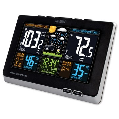 La Crosse Wireless Color Weather Station, Black