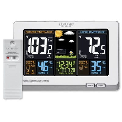 La Crosse Wireless Color Weather Station, White