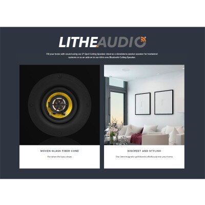 Lithe Audio 3 In. Spot In-Ceiling Speaker