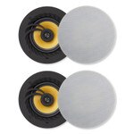 Lithe Audio Bluetooth Wireless 6.5 In. In-Ceiling Speaker (2 Master & 2 Passives)