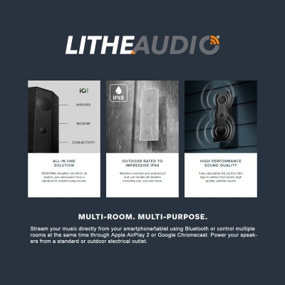Lithe Audio IO1 Wi-Fi Speaker (Single), White