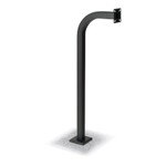 Linear Residential Entry System Gooseneck Pole, Curb-Mount (Open Box)