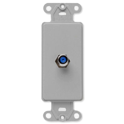 Leviton Decora F Connector Insert, Gray