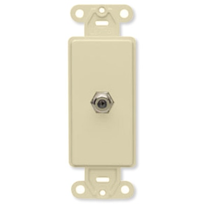 Leviton Decora F Connector Insert, Ivory