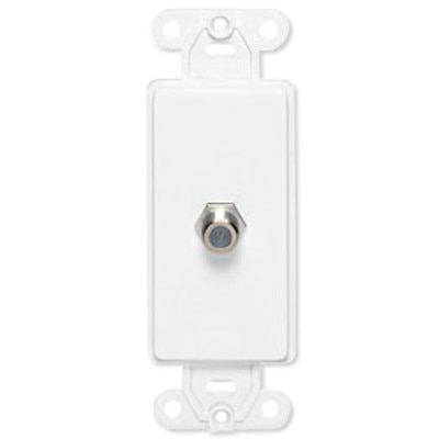 Leviton Decora F Connector Insert, White