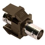 Leviton QuickPort BNC Snap-In Connector, Brown