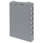 Leviton QuickPort Surface-Mount Box, 12-Port, Gray