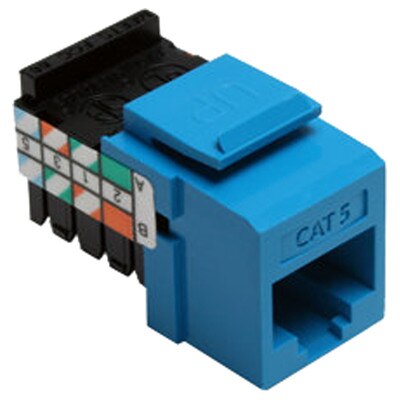Leviton QuickPort Cat5 Snap-In Connector, Blue