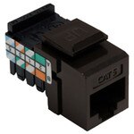 Leviton QuickPort Cat5 Snap-In Connector, Brown