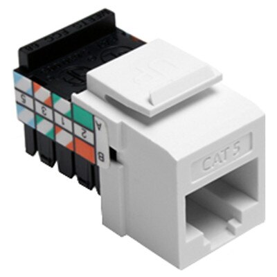 Leviton QuickPort Cat5 Snap-In Connector, White
