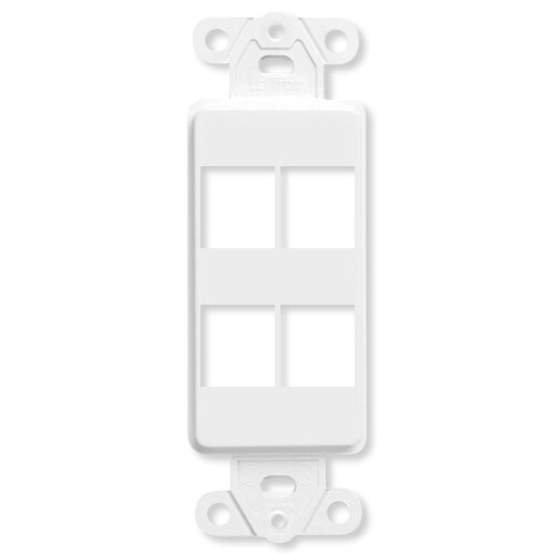 Leviton QuickPort Decora Insert, 4-Port