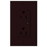 Leviton Surge Protective Duplex Receptacle, 20A, Brown
