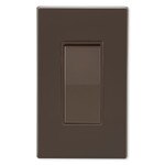 Leviton Decora Rocker Single-Pole AC Quiet Switch, 15A, 120/277V, Brown