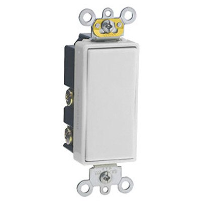 Leviton Decora Plus Wall Switch for Window Motors, Momentary Contact, White