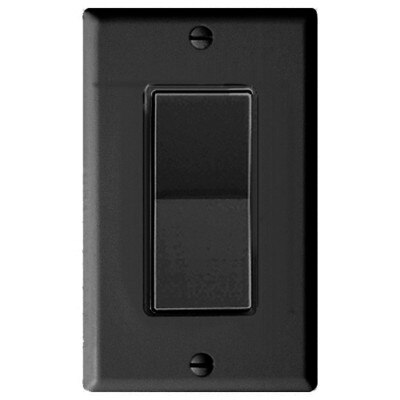 Leviton Decora Plus Wall Switch for Window Motors, Maintained Contact, Black