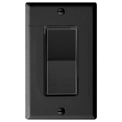 Leviton Decora Plus Wall Switch for Window Motors, Maintained Contact, Black