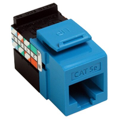 Leviton QuickPort GigaMax 5e Snap-In Connector, Blue