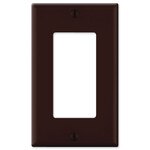Leviton Decora Wallplate, 1-Gang, Brown